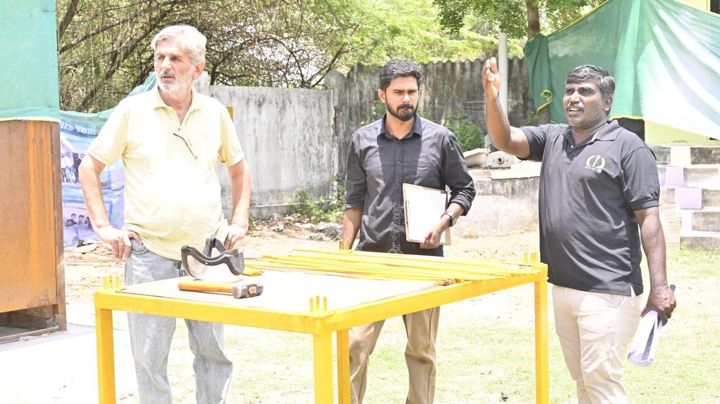 Outdoor practical assessment station